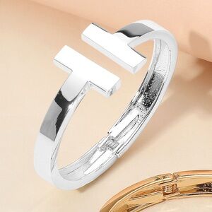 Silver T-Design Bracelet